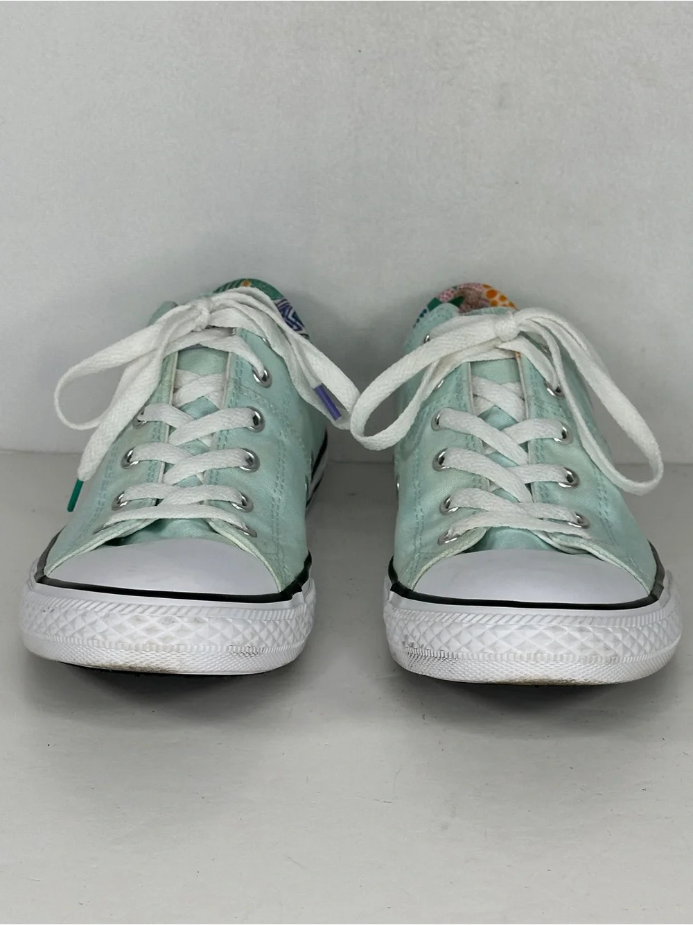 Converse All Star Sea Foam Green Low-Top Canvas‎ Sneakers Activewear Sz 6